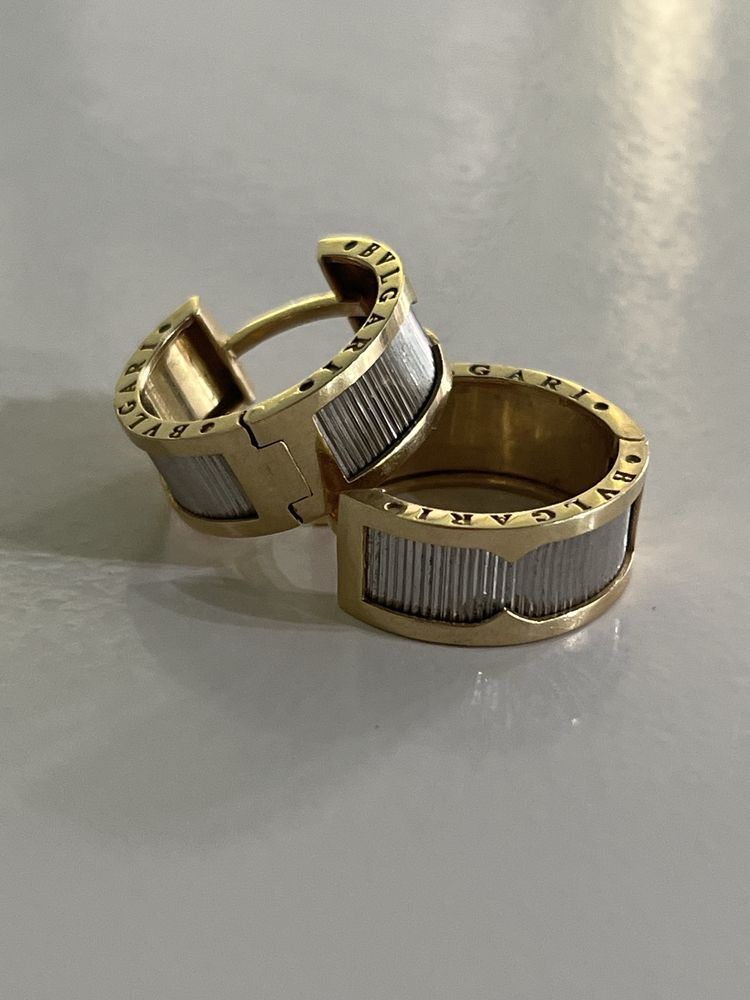 Золотые сережки Bvlgari 300000тнг