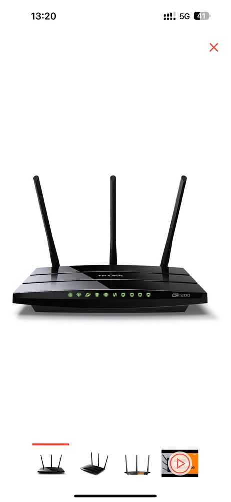 TP-LINK Archer VR400 черный беспроводной роутер