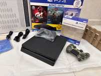 Sony PlayStation 4 Slim 2 джойстика Игры в подарок . Ps 4 Слим