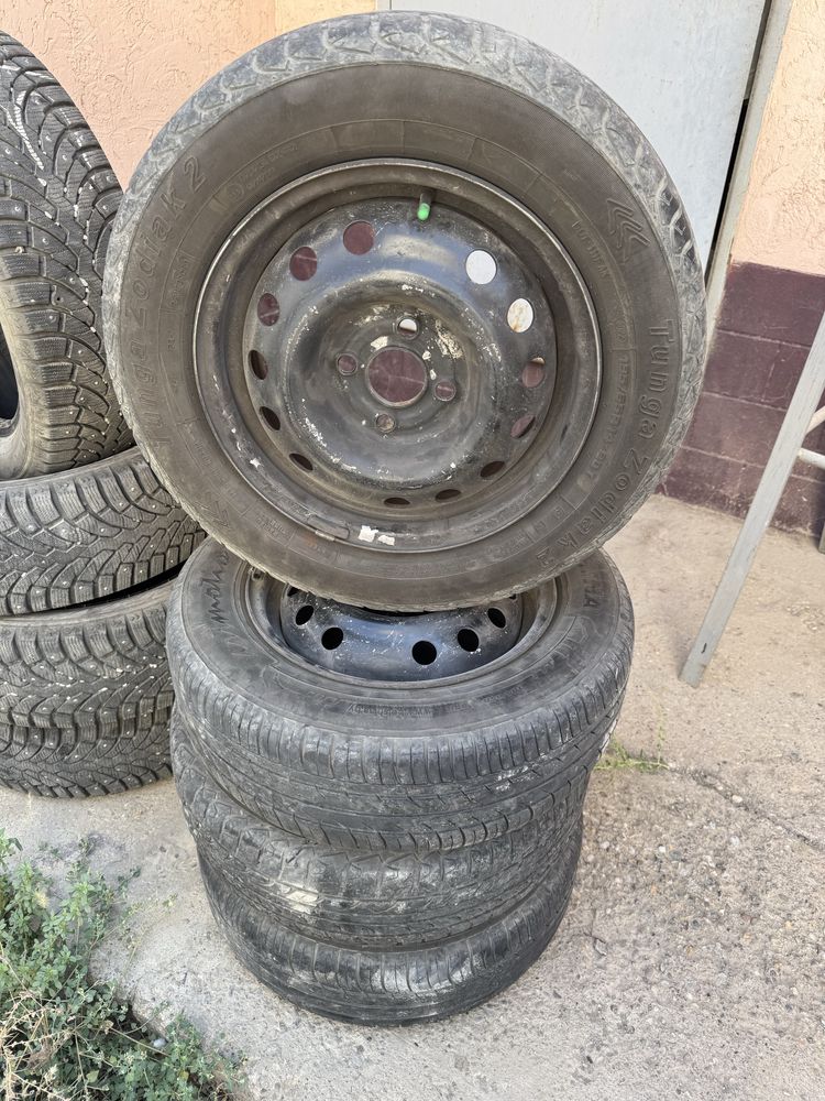 Балон с дисками на daewoo nexia