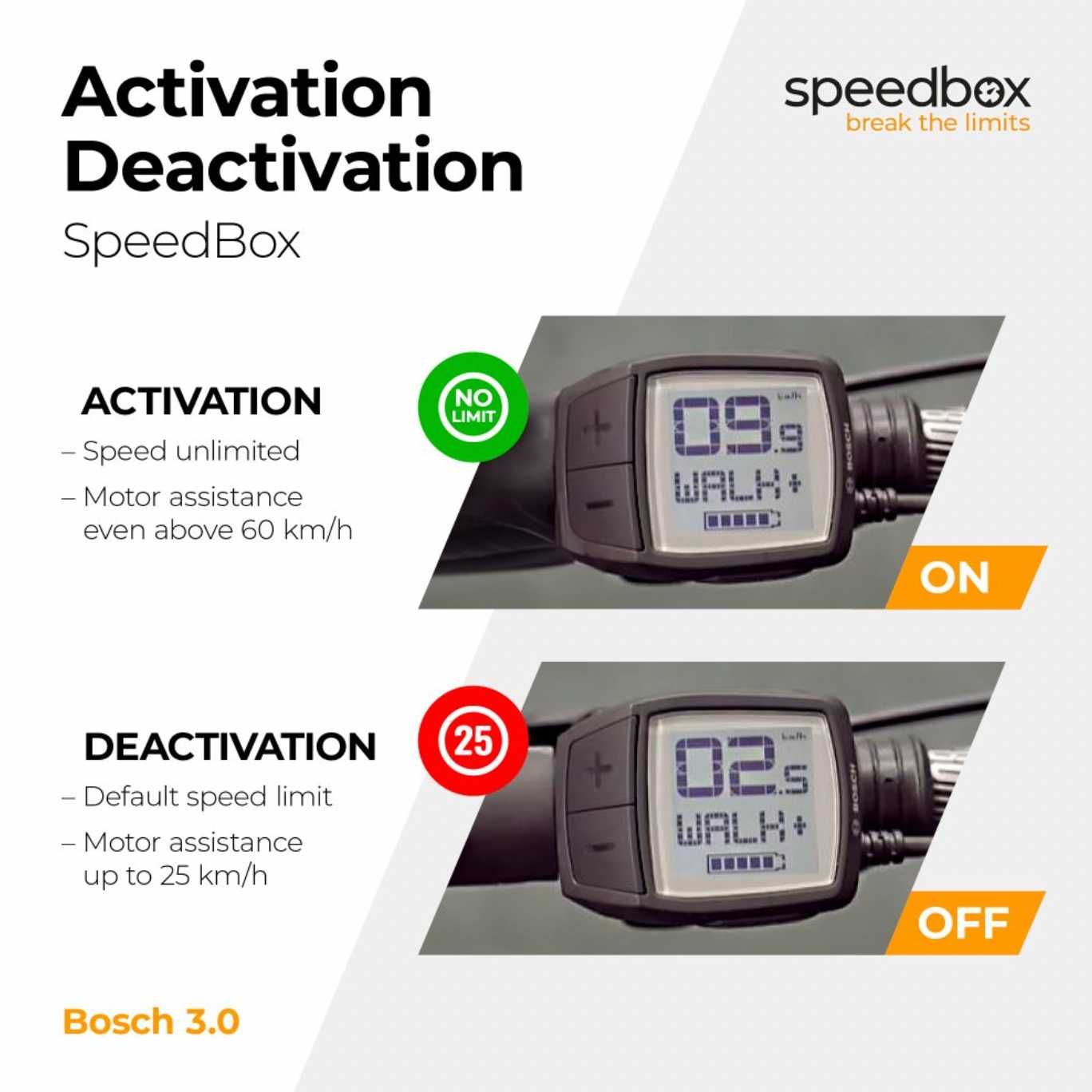 SpeedBox 3.0 для Bosch ( снятие ограничений на электровелосипед)