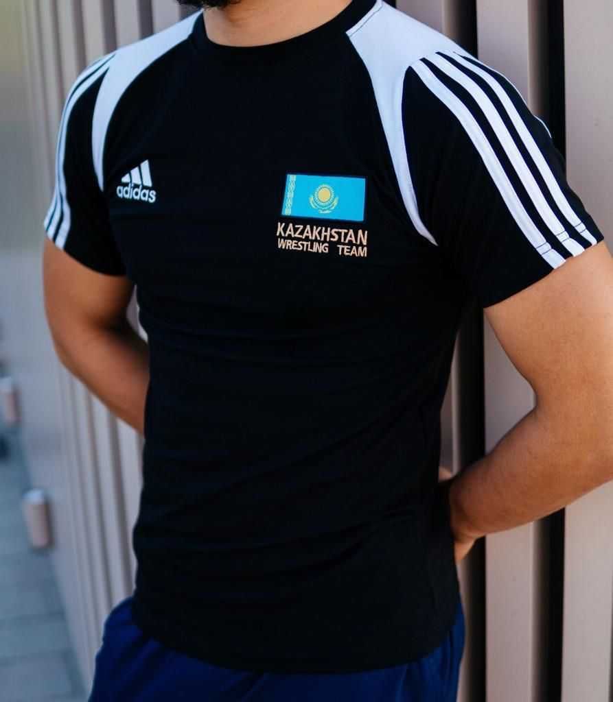Мужская футболка спортивная Adidas (Казахстан) (1837)