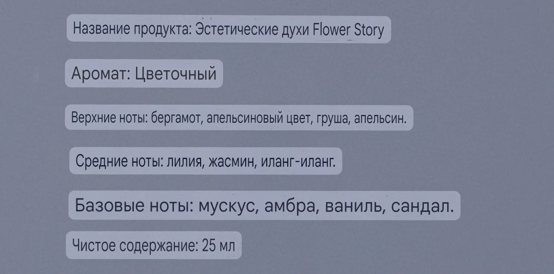 Набор женских парфюмов: Цветочная история