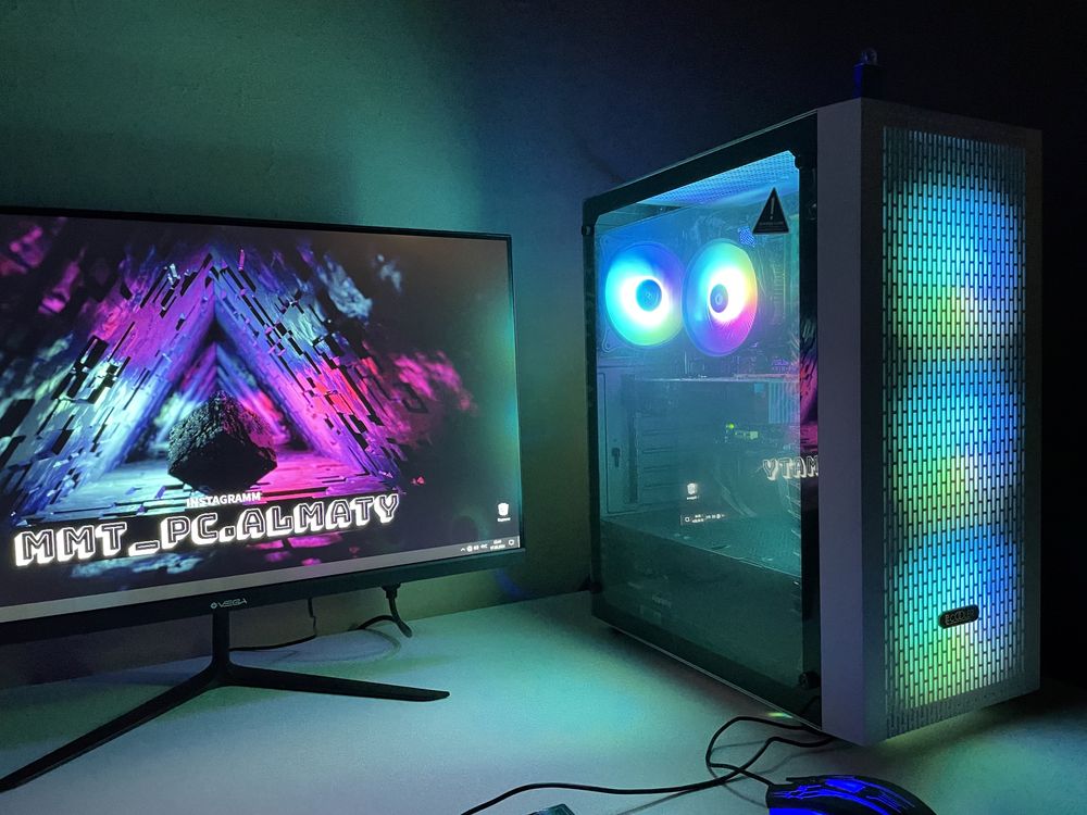 Акция бюджетный игровой пк компьютер полный комплект