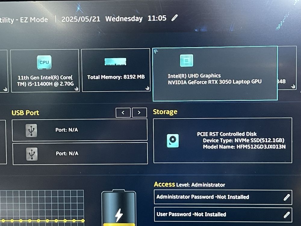Ноутбук Asus TUF F15 Core i5-11400H/RAM 8GB/SSD 512GB/RTX 3050