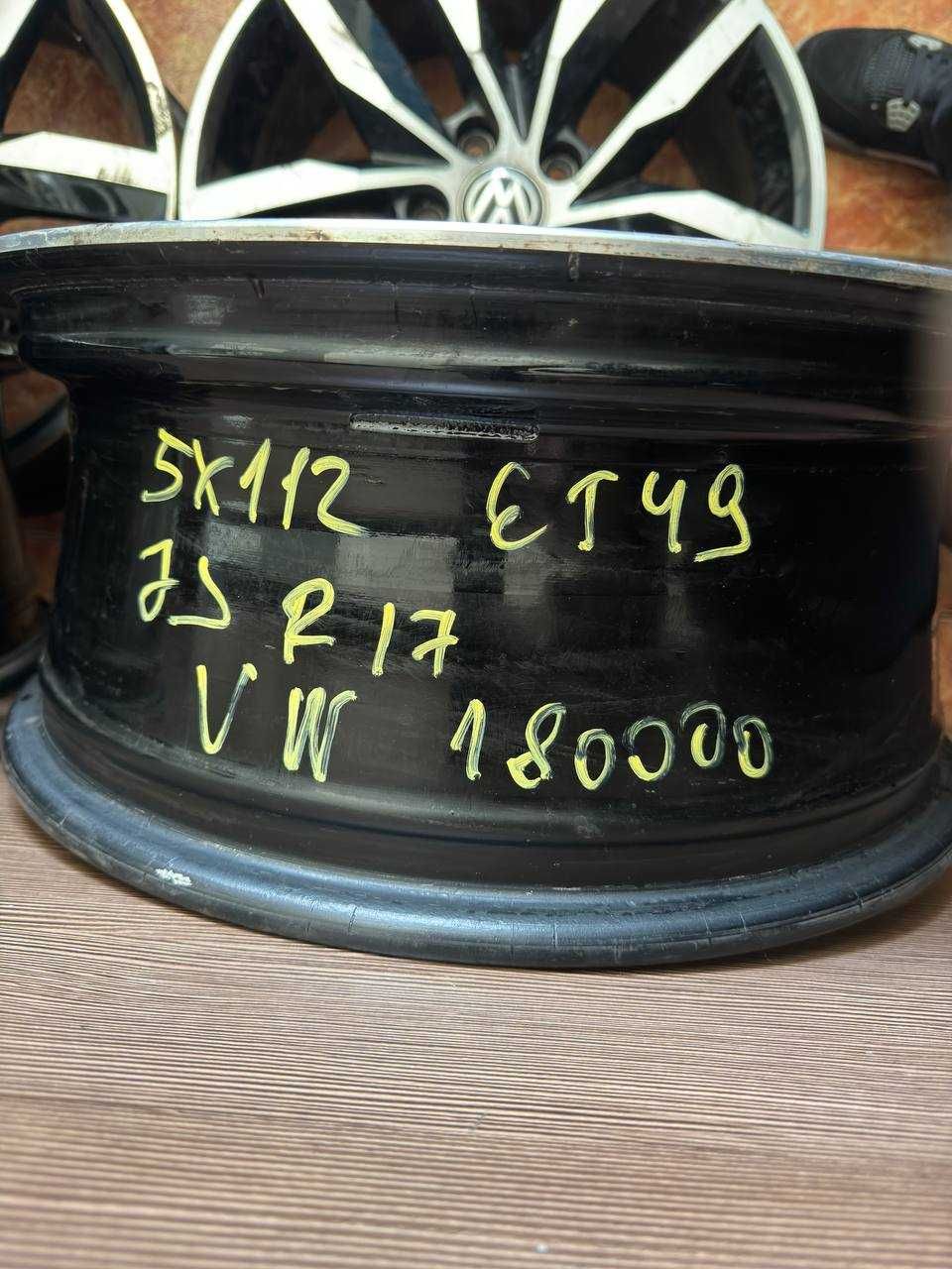 AUTO KRAFT Диски титановые VW R17 ET49 7J (5x112) (1к-т 4шт) ОАЭ-43