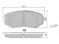Колодки тормозные передние Mazda Mpv
