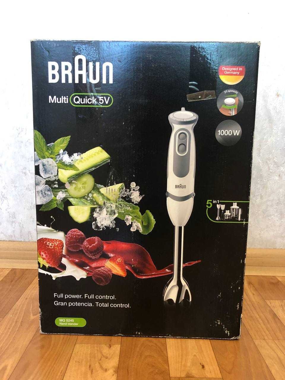 Блендер Braun MultiQuick 5 Vario MQ 5245, почти новый, в идеале!