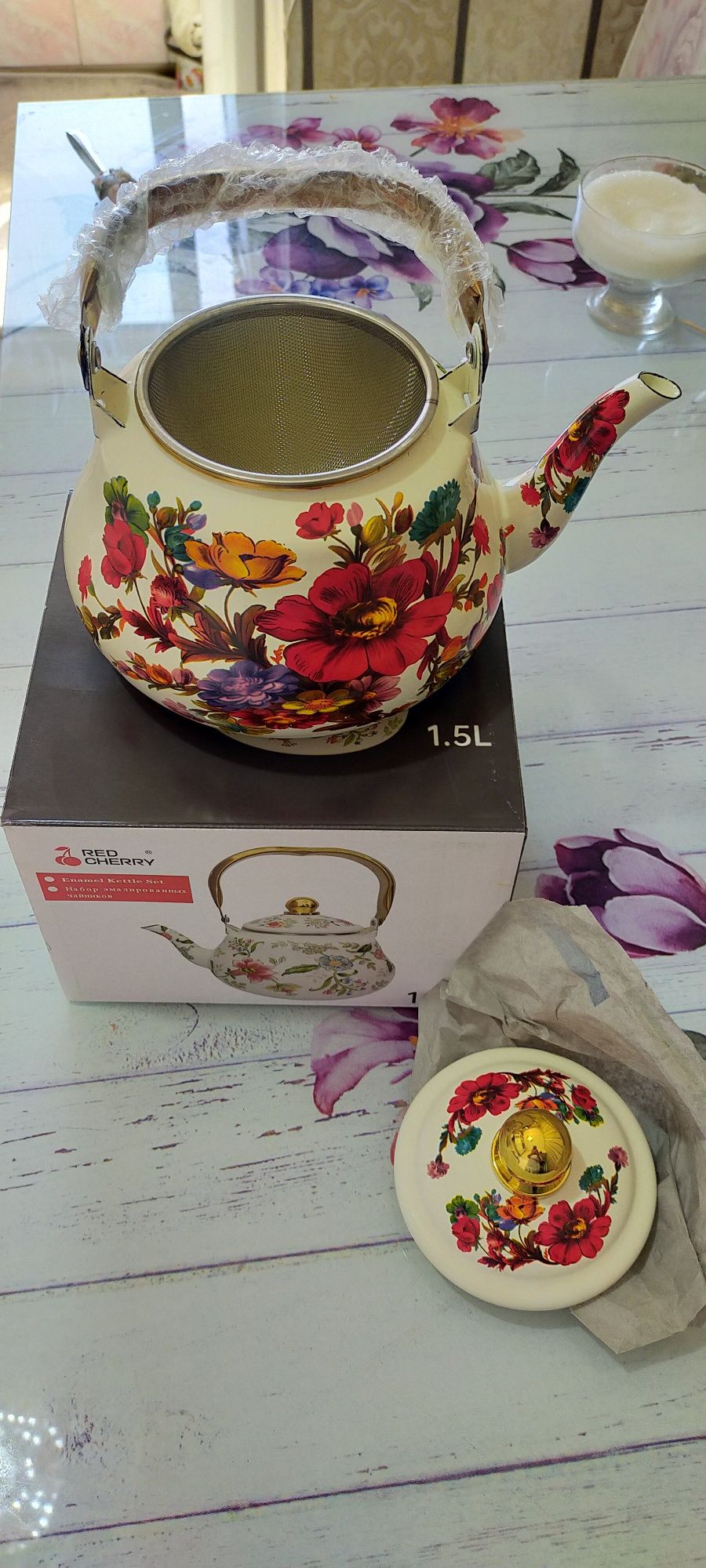 Чайник эмалированный 1,5 литра
