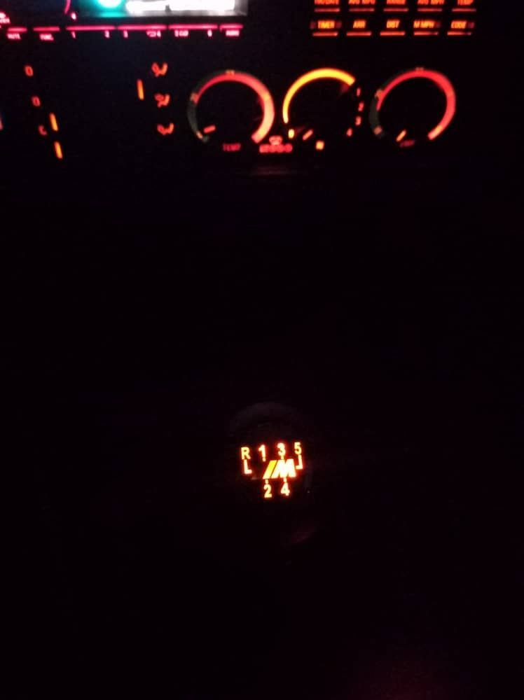 Ручка кпп с подсветкой BMW E34 E32 E36 E39