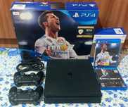 Ps4 slim 1tb Jet BLACK! + 2дж оригинал!