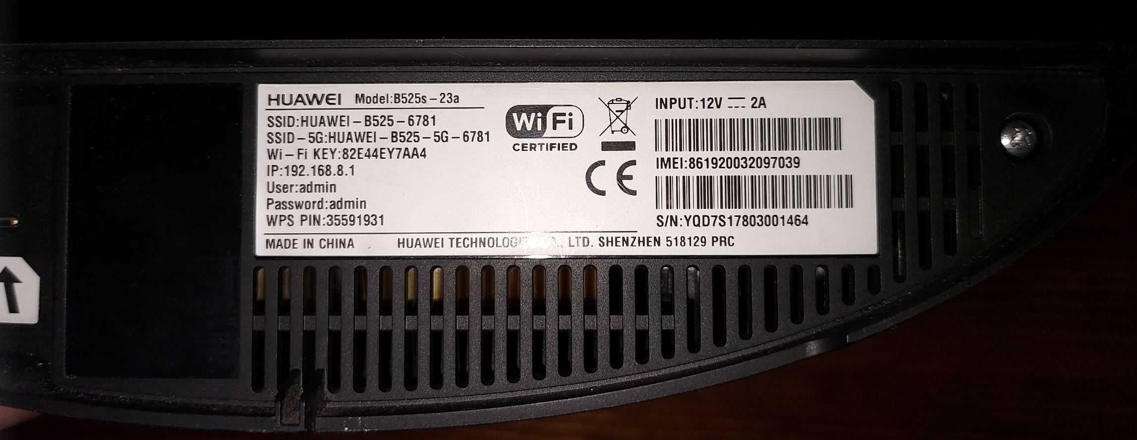 WIFI роутер huawei b525s-23a, усилитель 4G сигнала