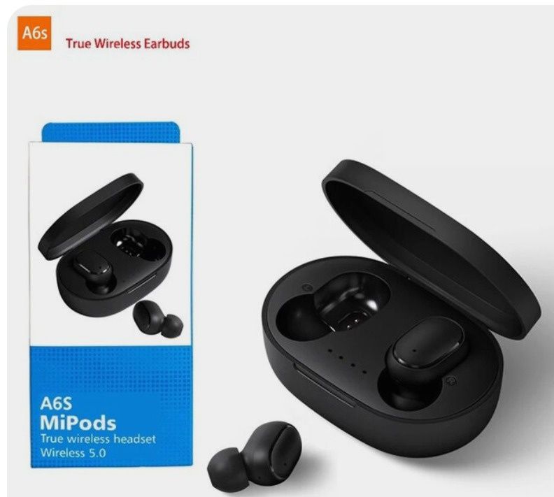 Беспроводные наушники A6S Airdots MI pods Bluetooth 5.2 xiaomi
