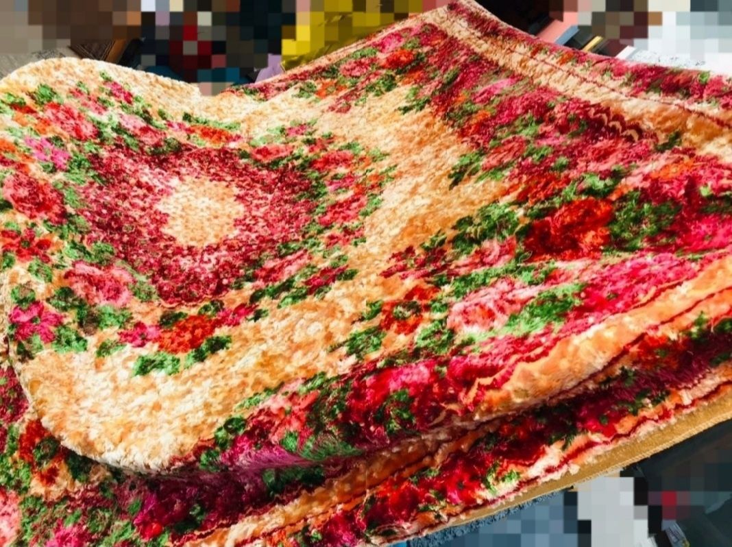 Плюшевое Покрывало ГДР,Плюшевая Скатерть ГДР 200×220см,Дивандек