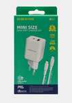 Адаптер, Зарядка Borofone 20W (usb+type c) С кабелем
