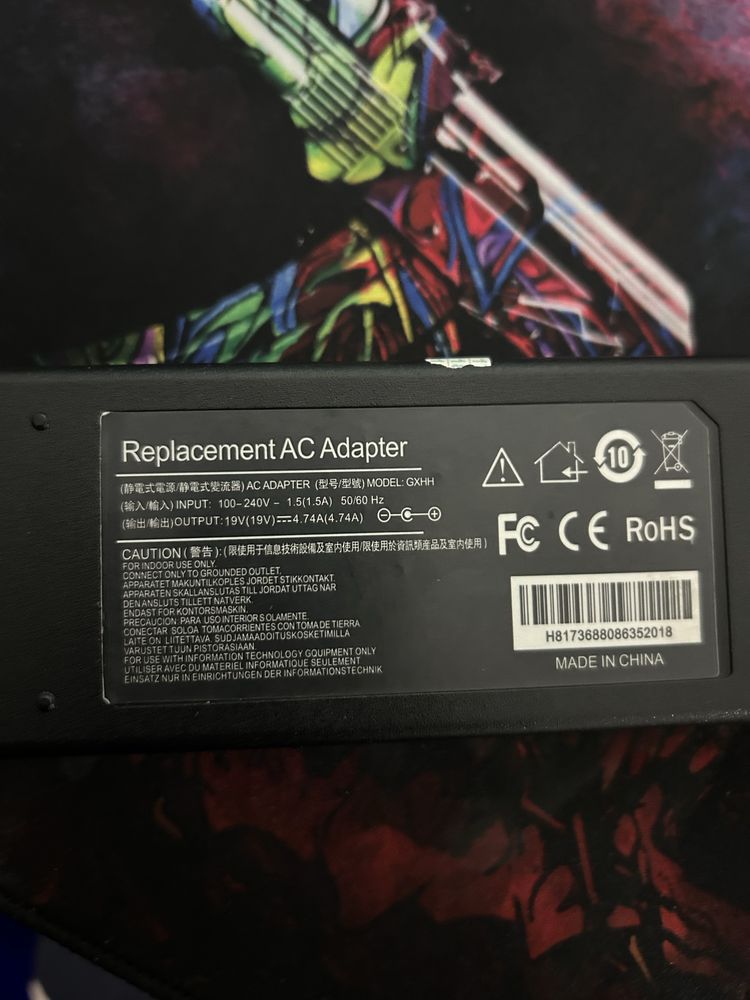 Блок питания для ноутбука 90w (19вх4.74А)