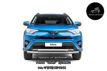 Защита переднего бампера двойная для TOYOTA RAV4 от 2013 до 2018 г.в.