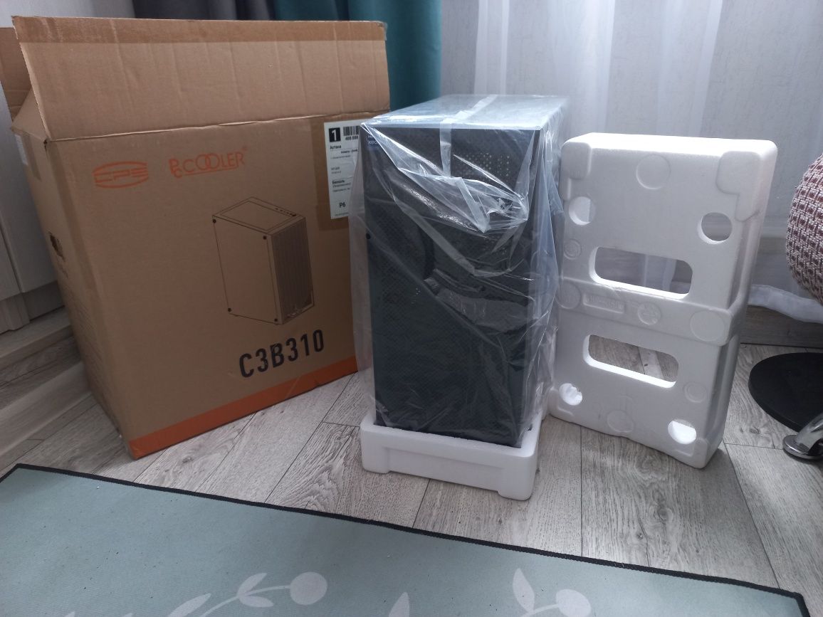 Продам продуваемый корпус PCCooler C3 B310 в черном цвете!
