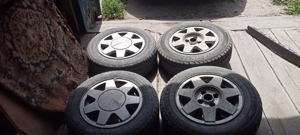 Vw Диски титан резина лето