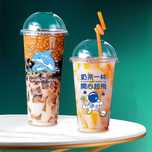 Стаканы для Bubble tea с логотипом Джуз боллы, тапиока, Джем, трубочки