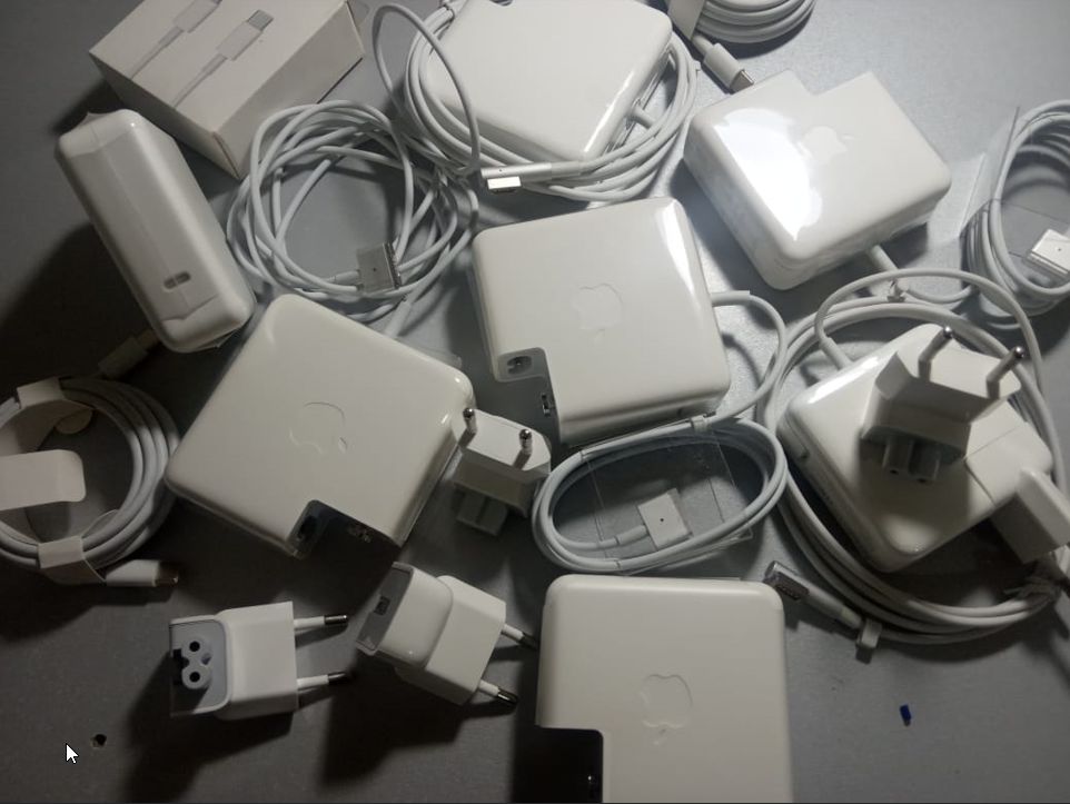евро-вилка на зарядку MacBook для блока питания