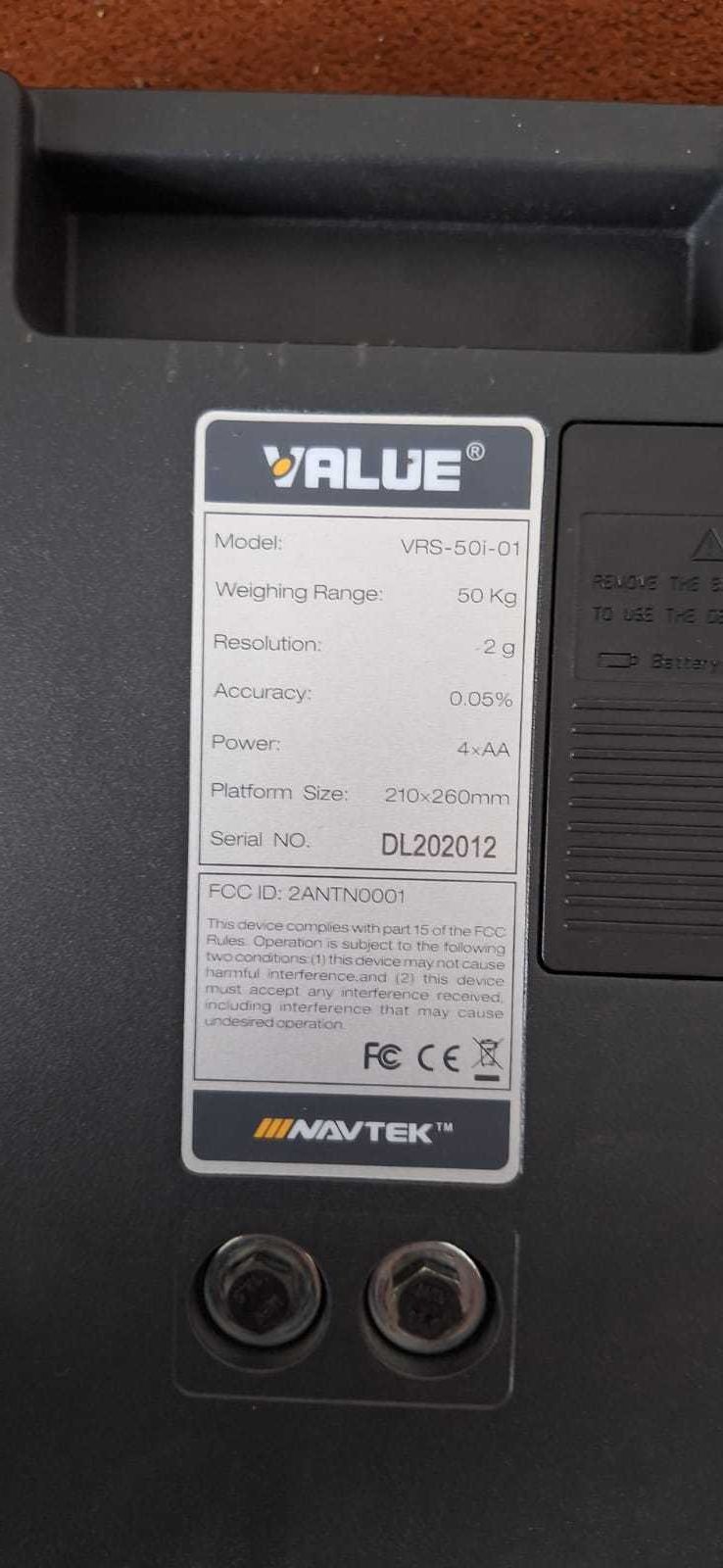 Продам Весы Value Vrs 50i-01