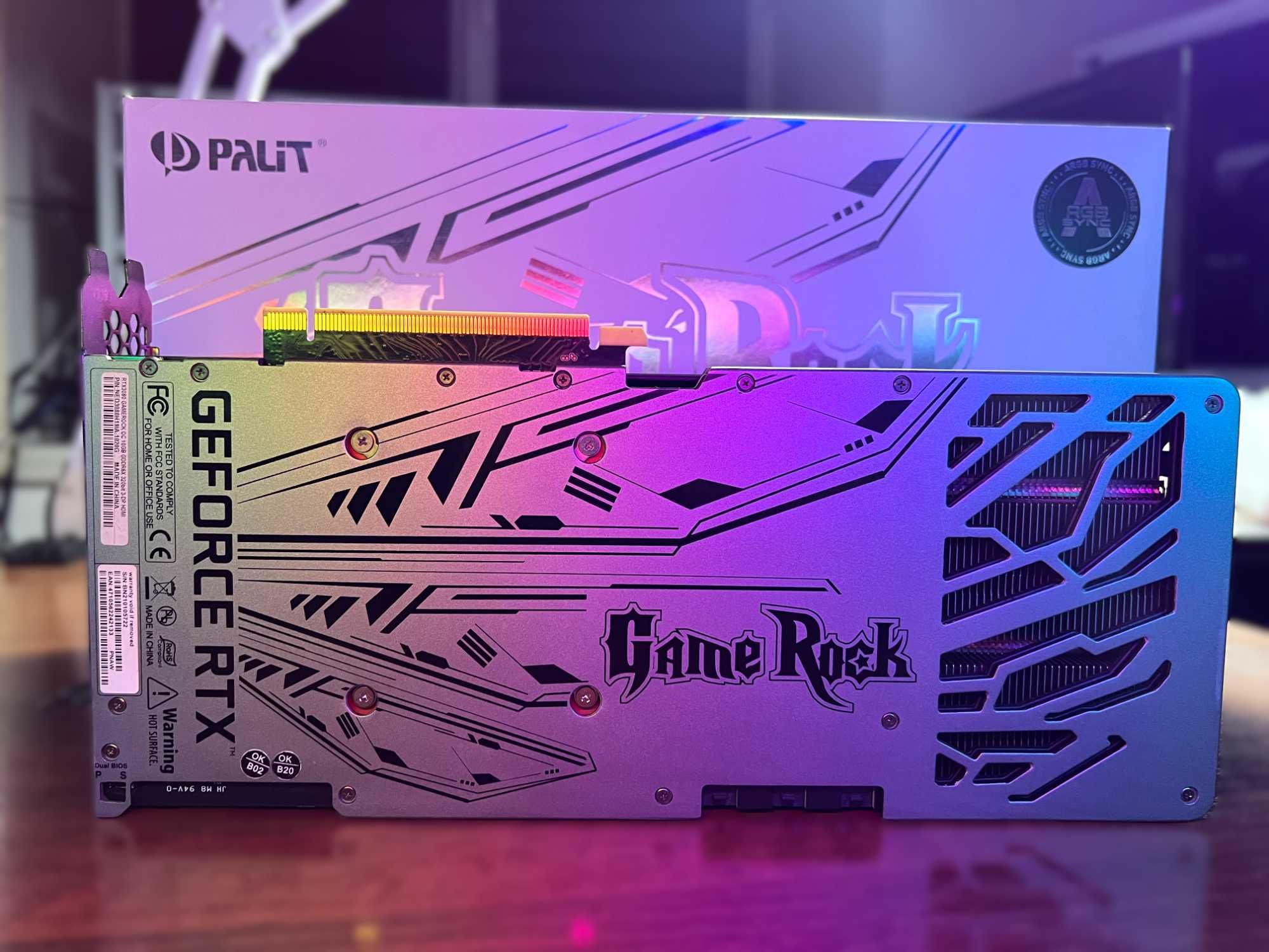 Видеокарта Palit RTX 3080 Game Rock OC 10gb