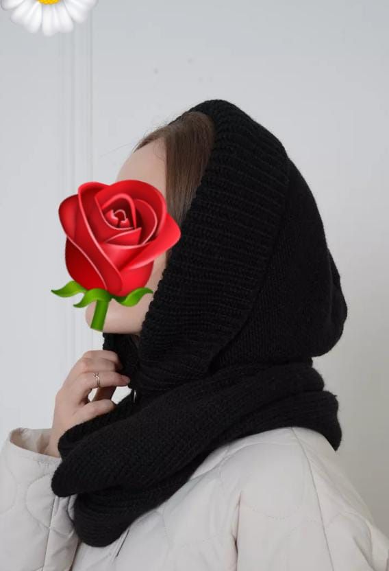 Капор.  Хомут. Женский головной убор. Зимняя шапка