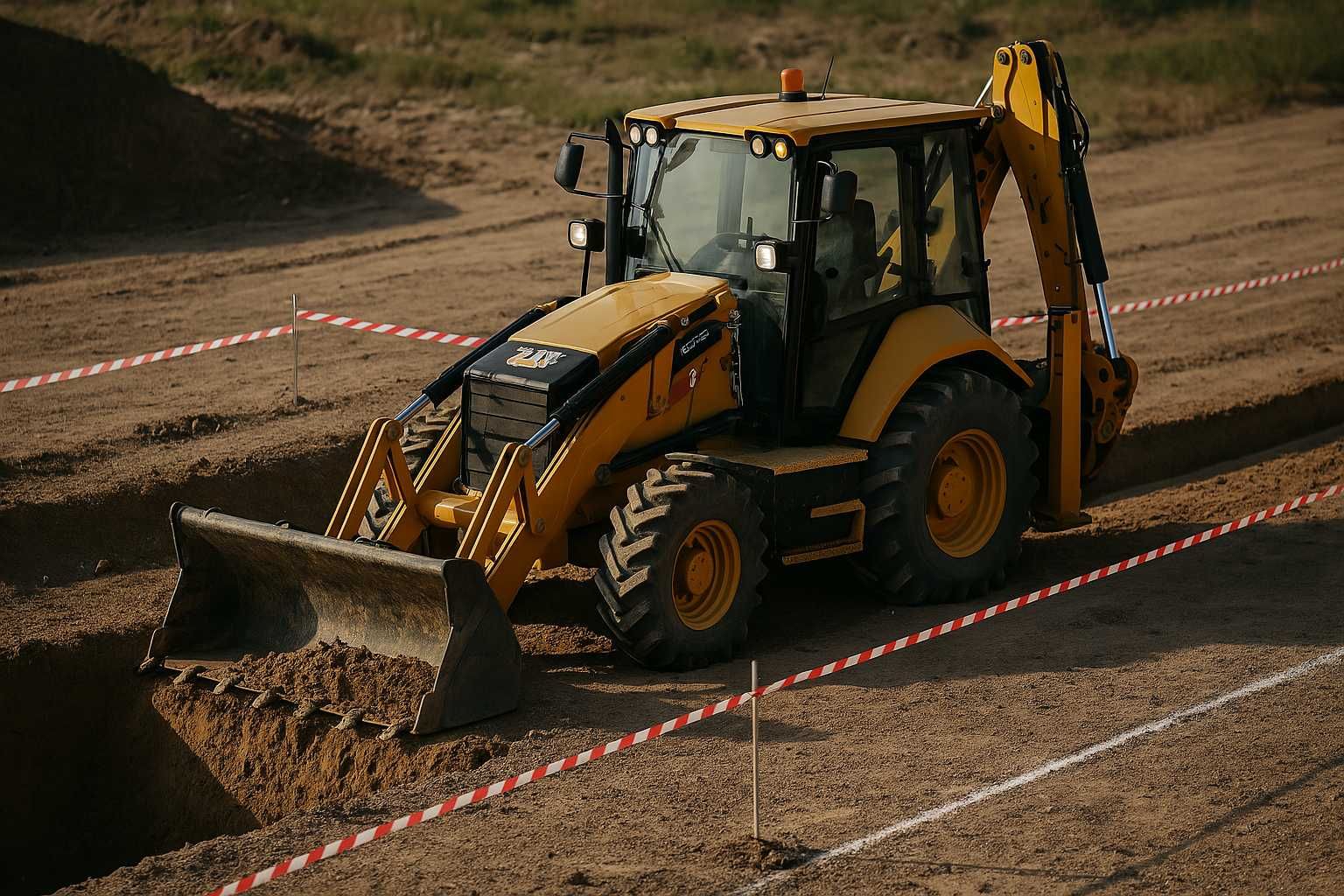 Услуги экскаватора-погрузчика CAT 428F2 в Таразе | Быстро и аккуратно