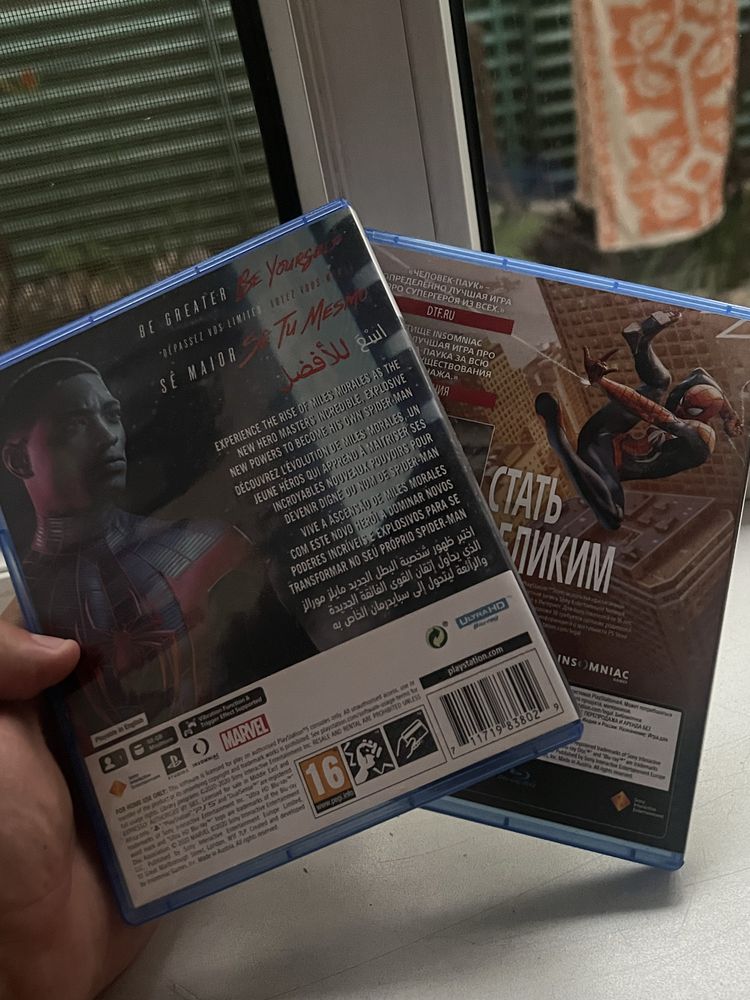 Продам/обменяю диски игр человек паук ps5 playstation 5