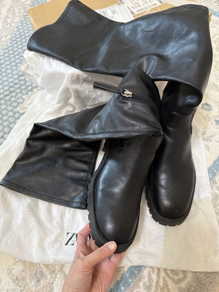 Продам ботфорты ZARA
