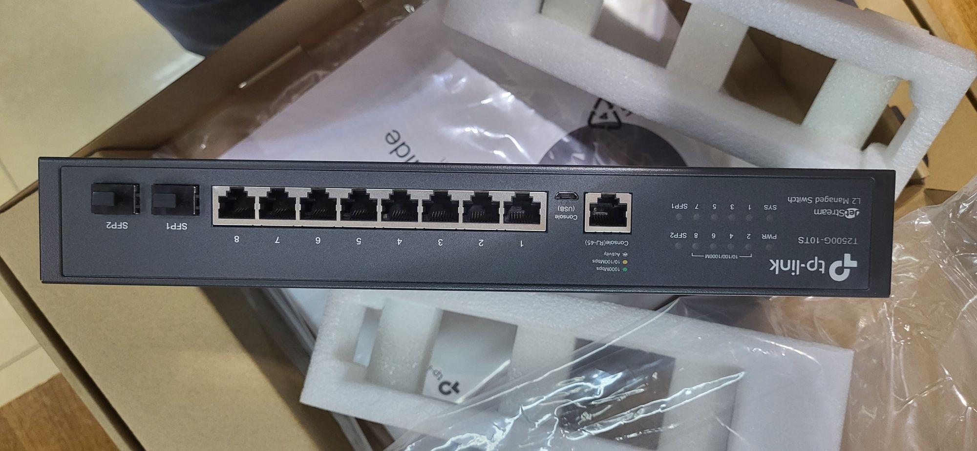 Гигабитный Коммутатор TP-Link T2500G-10TS