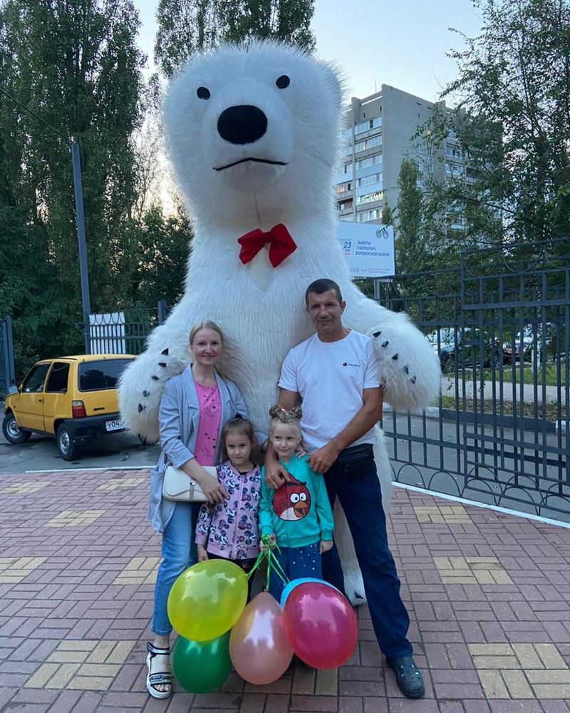 Мишка белый 3 метровый