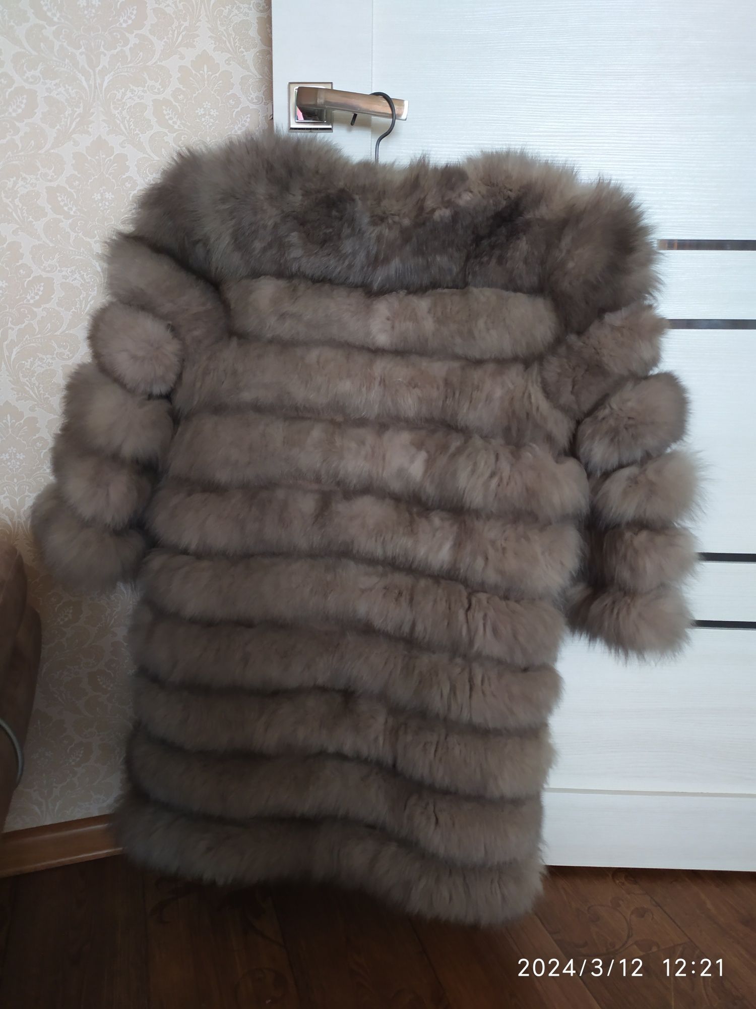 Шубка трансформер графит