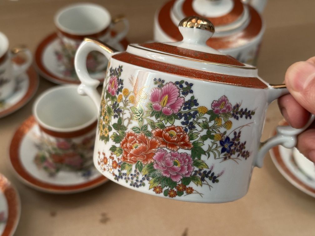 Сервиз фарфор Япония, хрусталь