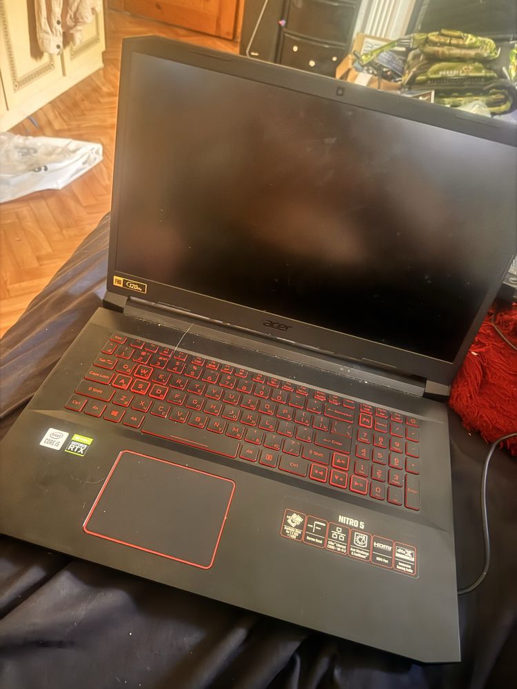 Срочно Acer Nitro 5 RTX 3050 4gb, 16gb ОЗУ, 512ssd, 17.3 дюймов