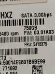Жёсткий диск SATA на 750 Гб Срочно