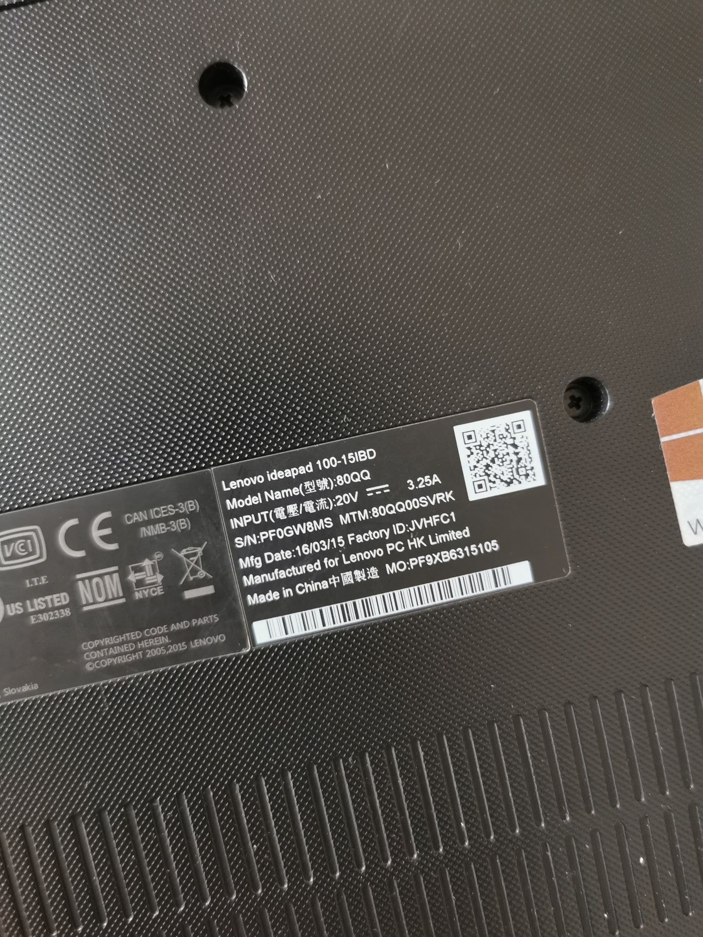 Ноутбук Lenovo Ideapad 100-15ibd