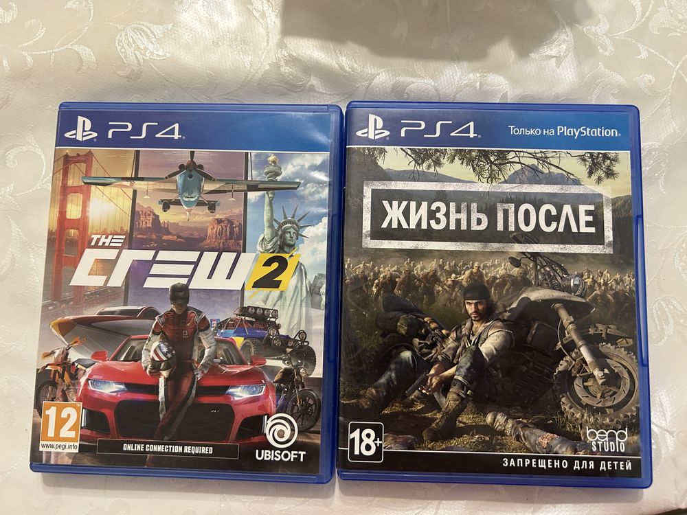 Диски PS4/PS5 The Crew 2/Days Gone