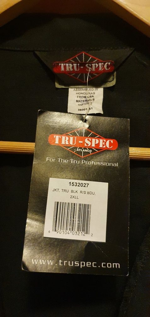 Tru-Spec куртка и брюки, черные, 2XL, новые.