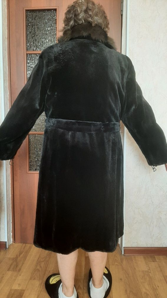 Шуба норковая длинная