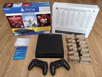 Прошитый PS4 Slim 25 топ игр 1 терабайт, Каспи Рассрочка Каспи RED