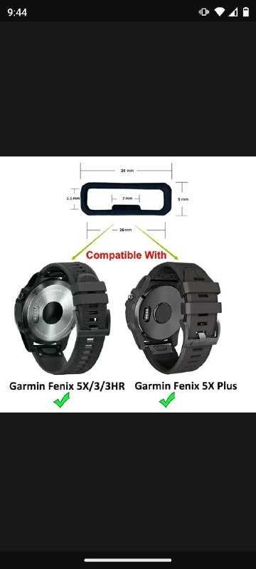Резиновый ремешок для часов Garmin Fenix Diesel 26м Кольца для ремешка