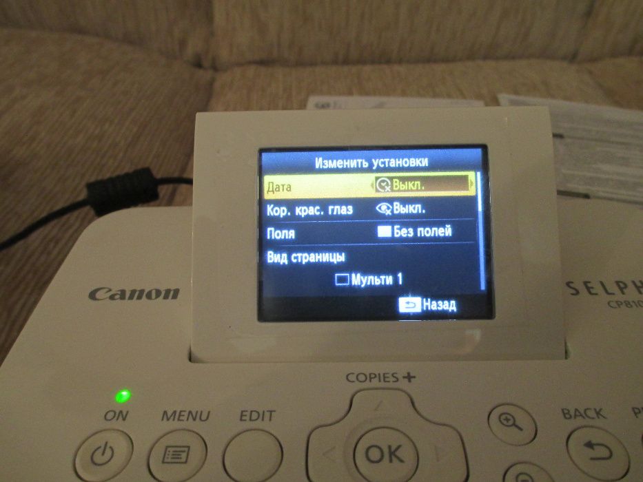 Продам фотопринтер Canon Selphy CP810 новый.