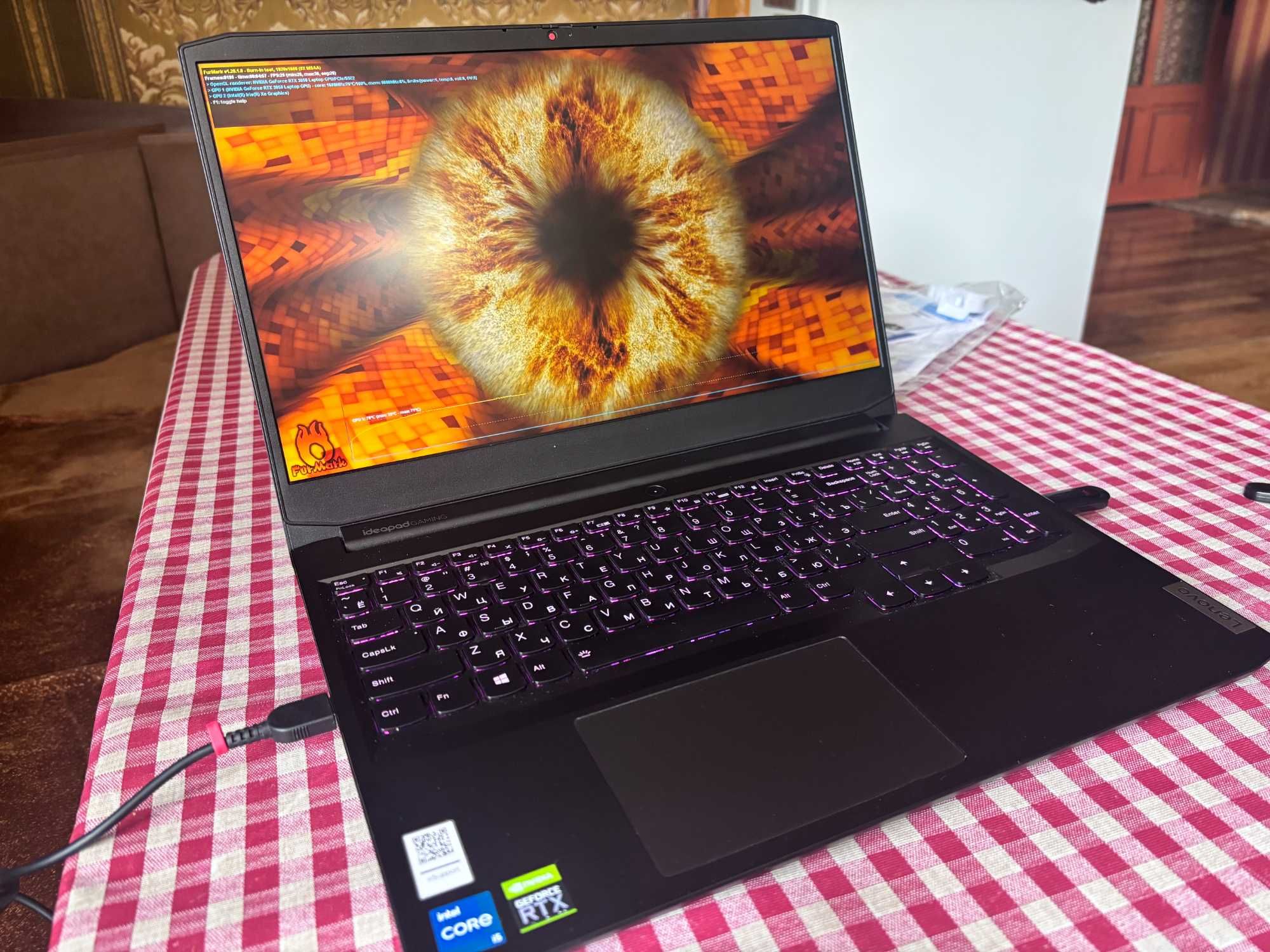 Леново гейминг. i5 11300h. RTX 3050. Ram 8gb. Ssd 512gb