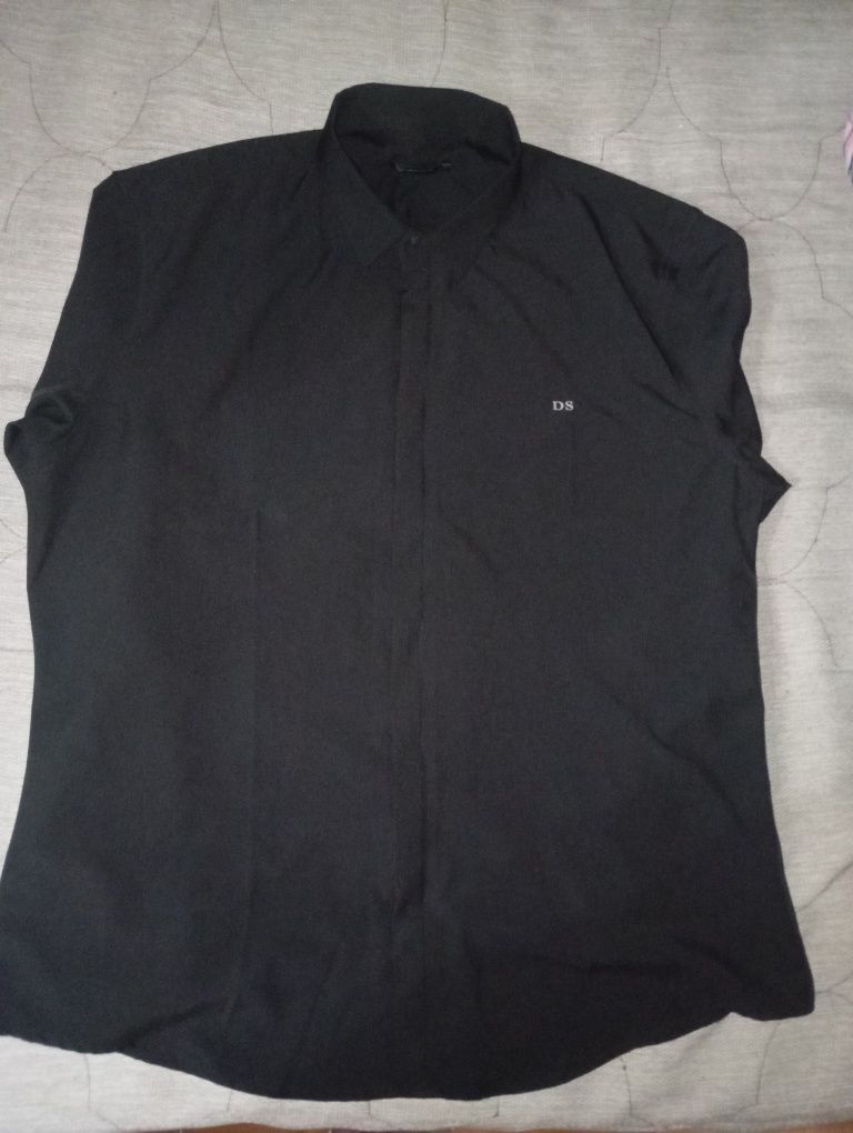 Чёрная рубашка на замке Dias Style (made in Turkey)