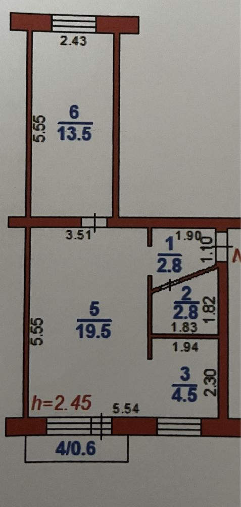 Продается 2-комнатная квартира. 2 этаж, теплая. Байтурсын 20