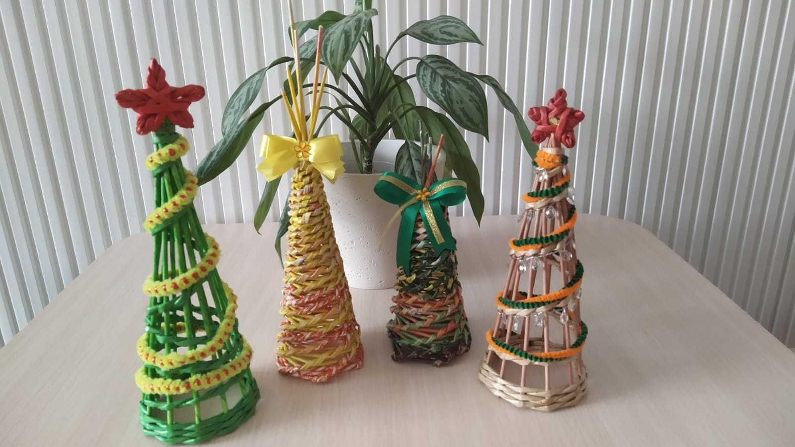 Креативные новогодние елочки  игрушки ручной работы