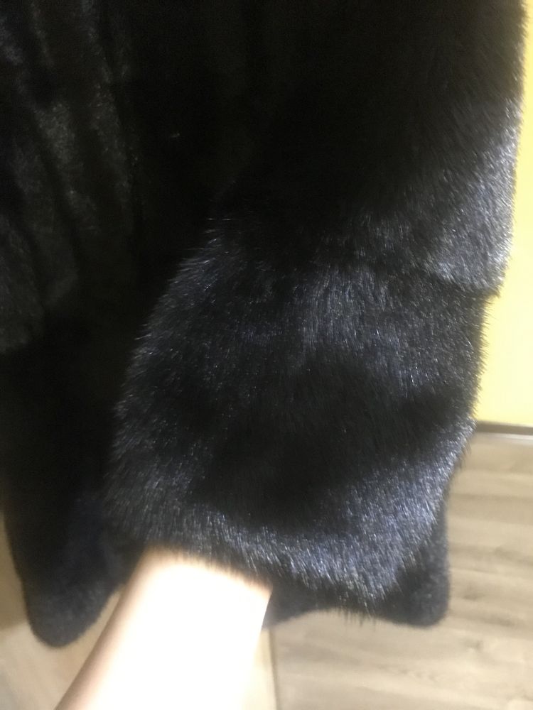 Теплая  норковая шуба