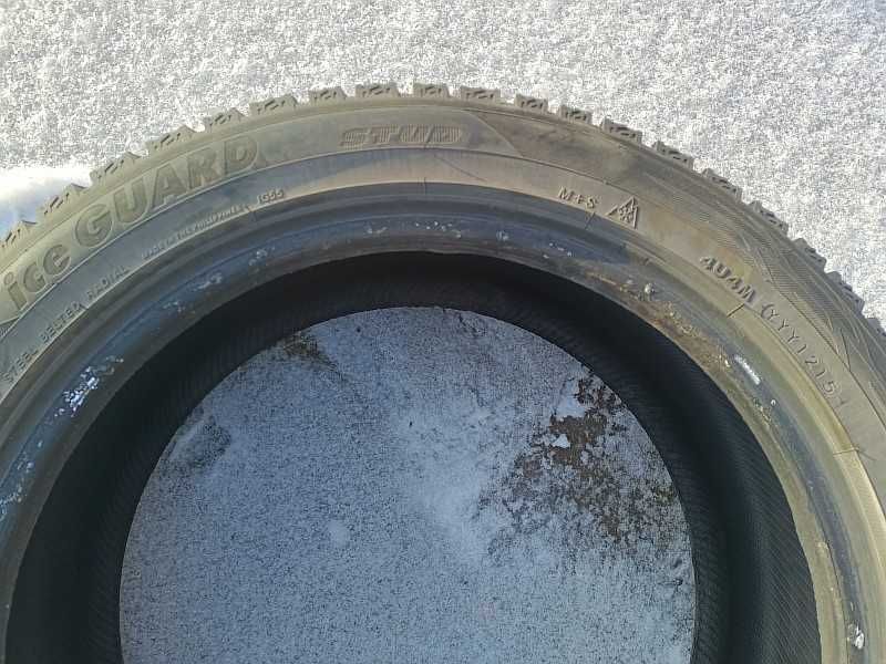 Шины 215/50 R17 - "Yokohama iceGuard iG55" (Филиппины), шипованные.